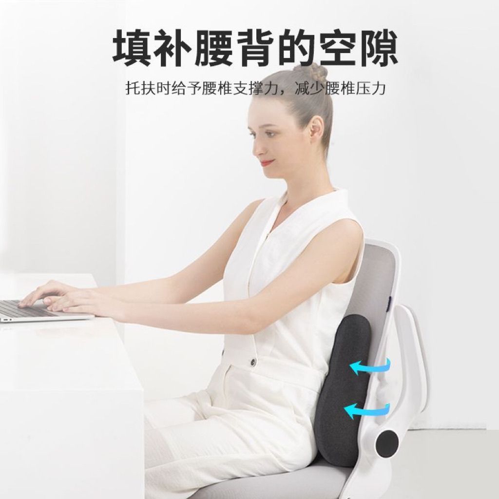 Lumbar Support Cushion for Office Chair, Latex Seat Cushion for Prolonged Sitting, Lumbar Pillow, Back Support Cushion, Waist Pad, Waist Protector - image 2