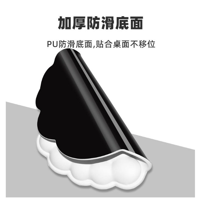 Popular Leather Cloud Mouse Pad Memory Foam Wrist Pad Pu Non-Slip Silicone Keyboard Rest Wrist Pad Office Wrist Rest - image 2