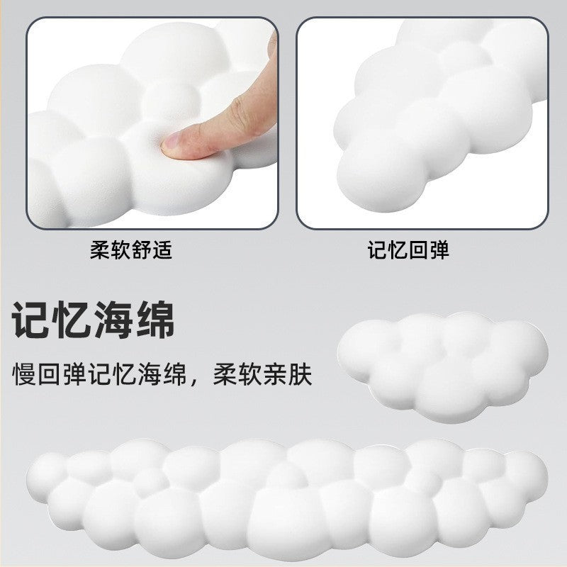 Popular Leather Cloud Mouse Pad Memory Foam Wrist Pad Pu Non-Slip Silicone Keyboard Rest Wrist Pad Office Wrist Rest - image 3