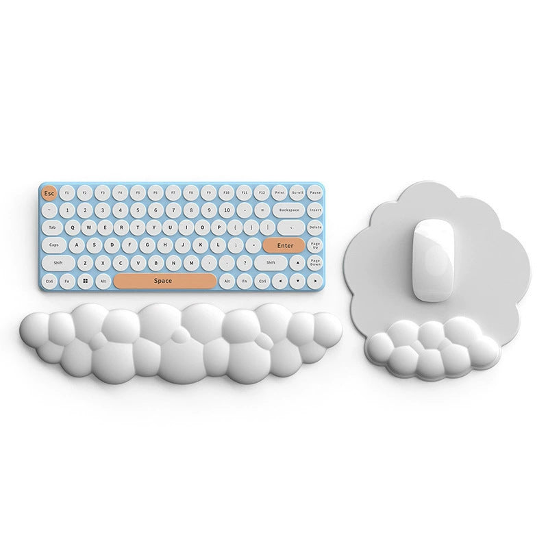 Yunduo Wrist Mouse Pad Silicone Foam Keyboard Wrist Rest High-Looking Office Wrist Rest Amazon Cross-Border Hot Product - image 2