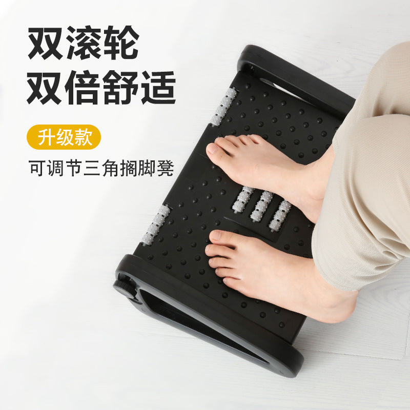 Foot Pedal Office Footstool Anti-Warping Legs Adjustable Footstool under the Table Footstool Footrest Footrest Artifact - image 3