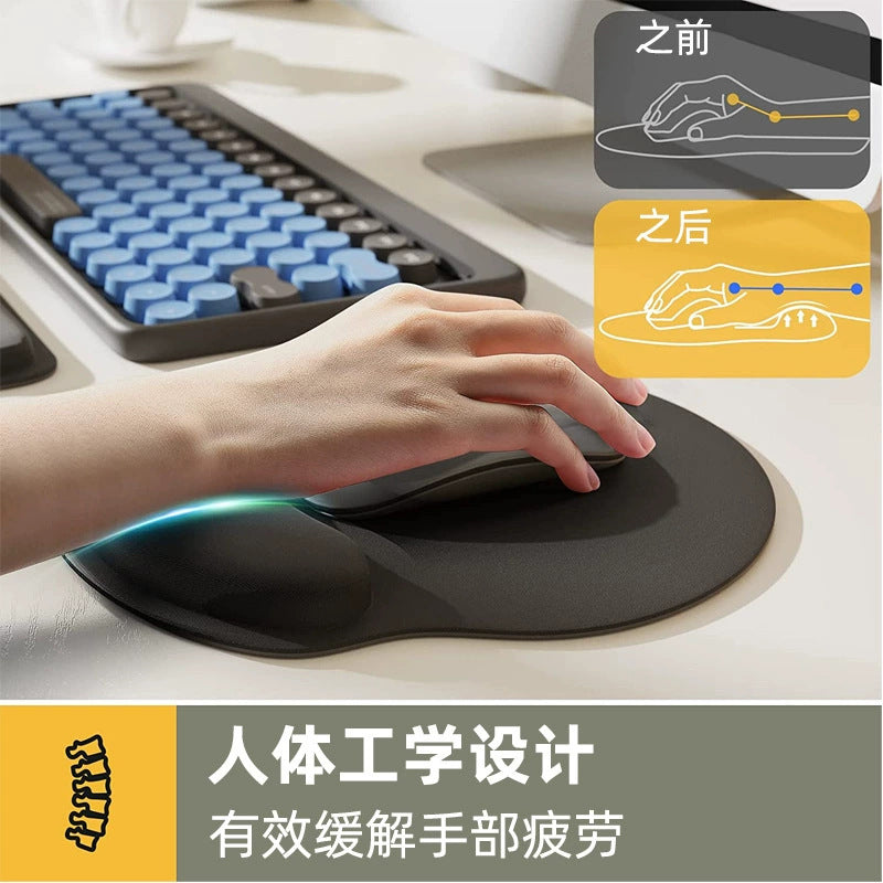Memory Foam Wrist Rest Mouse Pad, Large Office Desk Wrist Pad, Thickened Non-Slip Keyboard Hand Rest, Comfortable Support Pillow - image 3