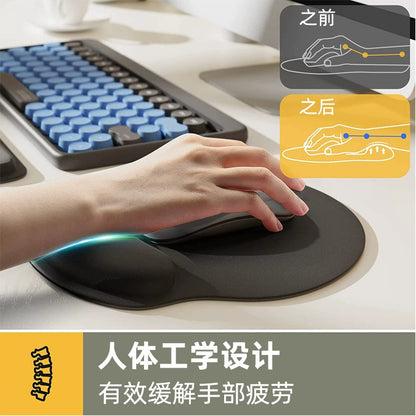 Memory Foam Wrist Rest Mouse Pad, Large Office Desk Wrist Pad, Thickened Non-Slip Keyboard Hand Rest, Comfortable Support Pillow - image 3