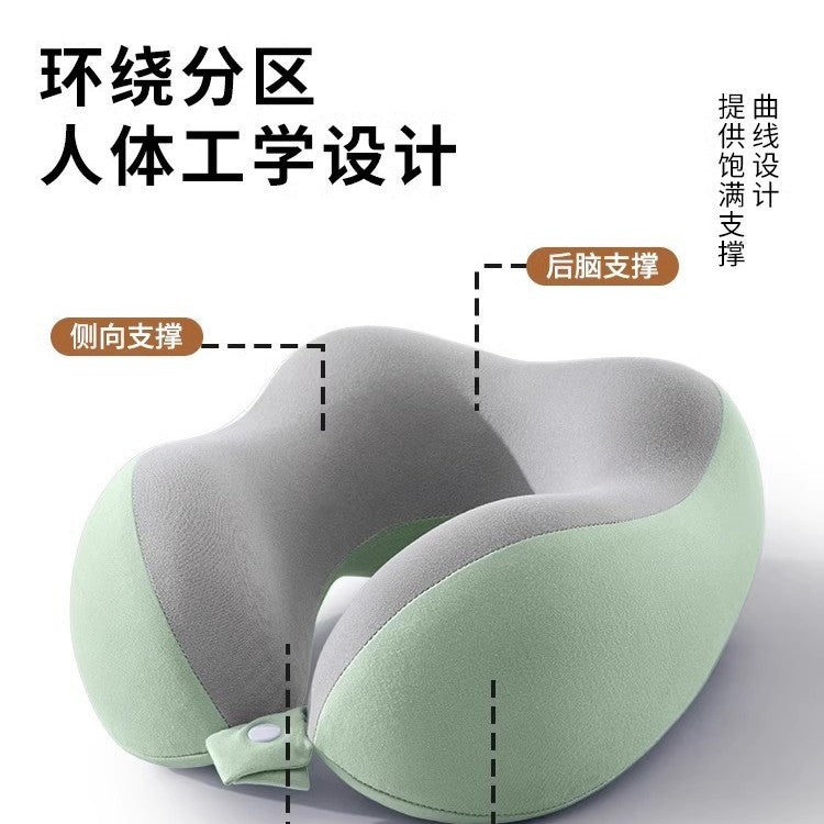 Memory Foam U-shaped Pillow Travel Neck Pillow Aircraft Sleeping Pillow Neck Pillow Cervical Neck Pillow Portable U-shaped Pillow - image 3
