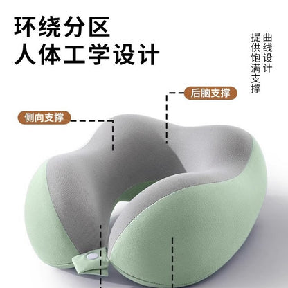 Memory Foam U-shaped Pillow Travel Neck Pillow Aircraft Sleeping Pillow Neck Pillow Cervical Neck Pillow Portable U-shaped Pillow - image 3