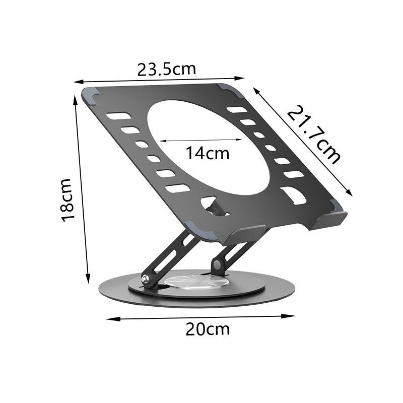 Laptop Stand 360-degree Rotating Adjustable Lifting Bracket Portable Storage Office Tablet Support - image 3