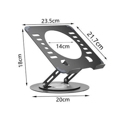 Laptop Stand 360-degree Rotating Adjustable Lifting Bracket Portable Storage Office Tablet Support - image 3