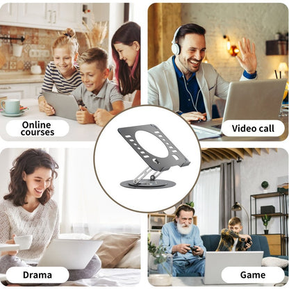 Laptop Stand 360-degree Rotating Adjustable Lifting Bracket Portable Storage Office Tablet Support - image 4