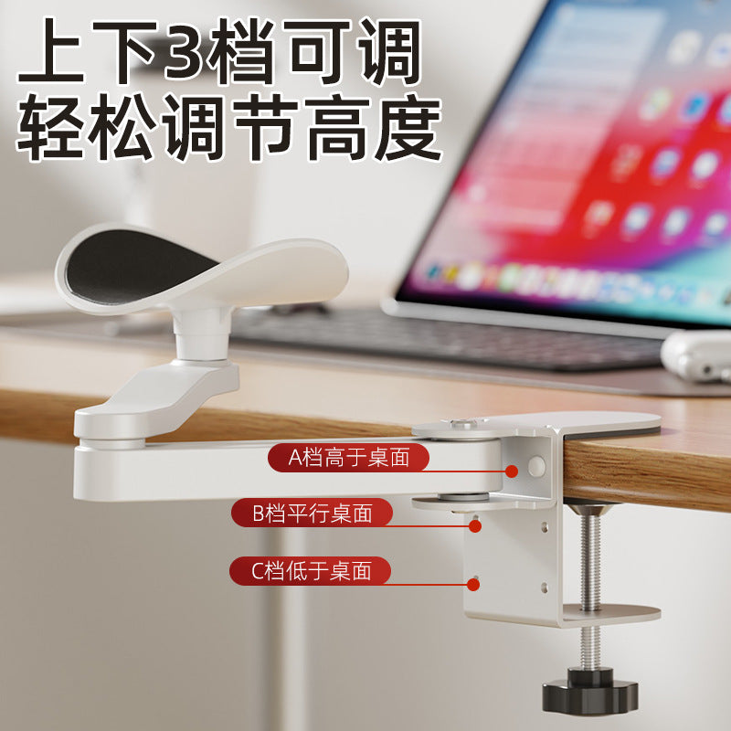 Ergonomic Desktop Arm Elbow Rest Extension Stand, No-Drill Desk Mouse Pad Wrist Support Arm Rest Bracket - image 2