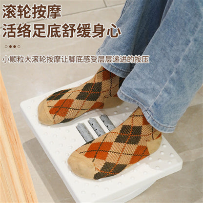 Manufacturer's Foot Pedal Household Children's Sofa Semi-Circular Rocking Footrest Footstool Non-Slip Office Under-Desk Footrest Stool - image 3