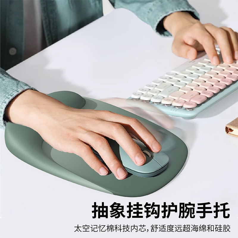 Gradient mouse pad wrist plus logo wrist pad mouse hand wrist rest computer silicone mouse pad girls wholesale - image 1