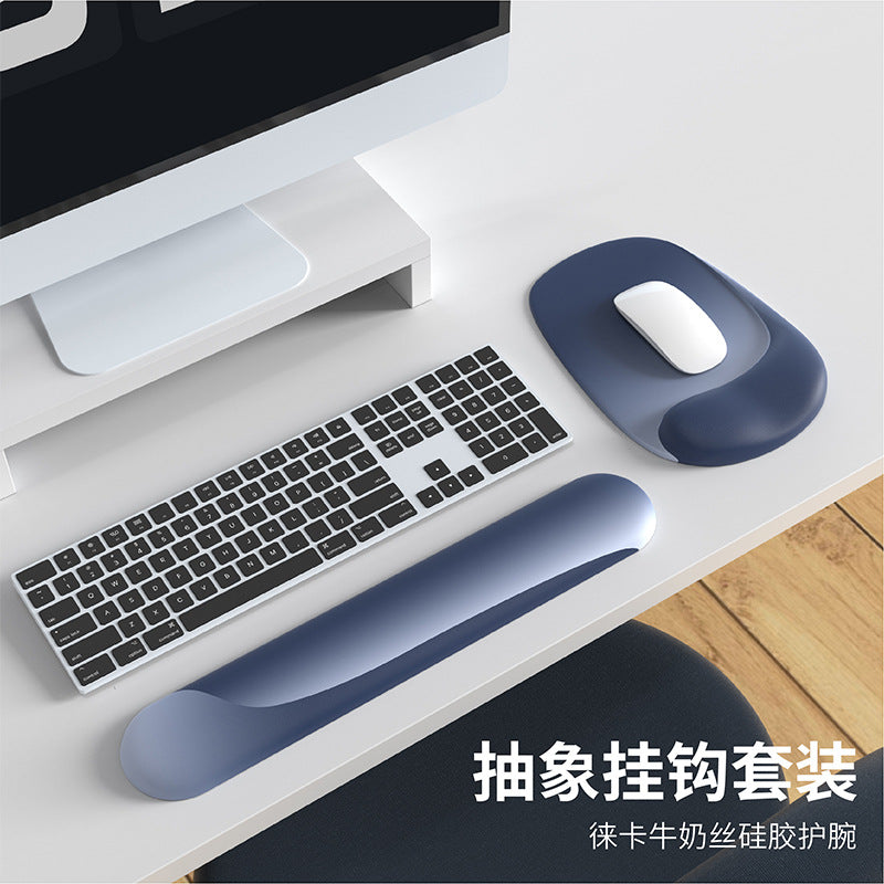 Gradient mouse pad wrist plus logo wrist pad mouse hand wrist rest computer silicone mouse pad girls wholesale - image 2