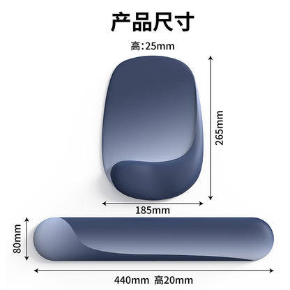 Gradient mouse pad wrist plus logo wrist pad mouse hand wrist rest computer silicone mouse pad girls wholesale - image 5