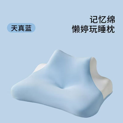 Cross-border foreign trade multi-functional memory cotton prone pillow multi-posture neck pillow bedroom pillow side pillow live generation - image 1