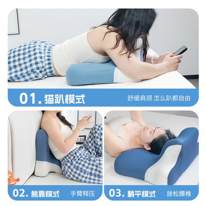 Cross-border foreign trade multi-functional memory cotton prone pillow multi-posture neck pillow bedroom pillow side pillow live generation - image 4