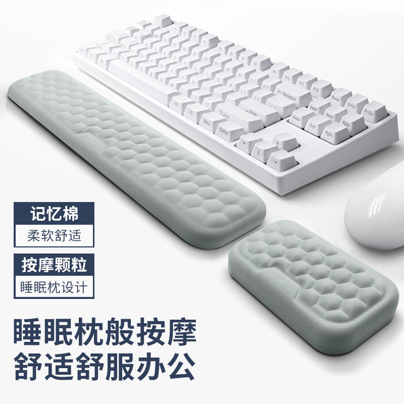 Factory Direct Sales Memory Foam Mouse Pad Wrist Rest Mechanical Keyboard Wrist Rest Office Solid Color Wrist Pad Wholesale - image 1