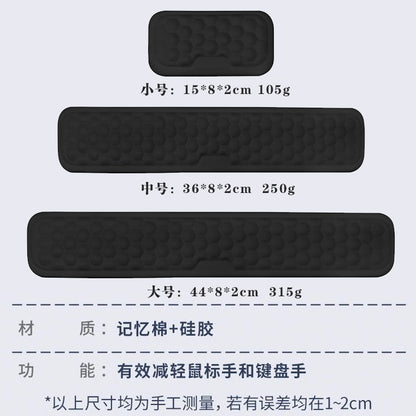 Factory Direct Sales Memory Foam Mouse Pad Wrist Rest Mechanical Keyboard Wrist Rest Office Solid Color Wrist Pad Wholesale - image 5