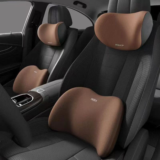 Car Headrest Neck Pillow Lumbar Pillow Car Pillow Car Neck Pillow Memory Seat Backrest Waist suit Cushion - image 1