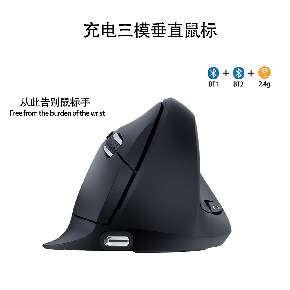 Vertigrip Ergonomic Rechargeable Wireless Vertical Mouse – 1600 DPI