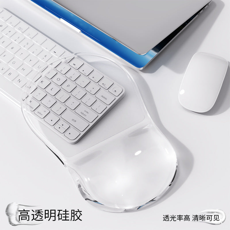 Wrist Mouse Pad Silicone Ergonomic Simple Wrist Support Computer Hand Rest Office Mouse Hand Keyboard Pad - image 4