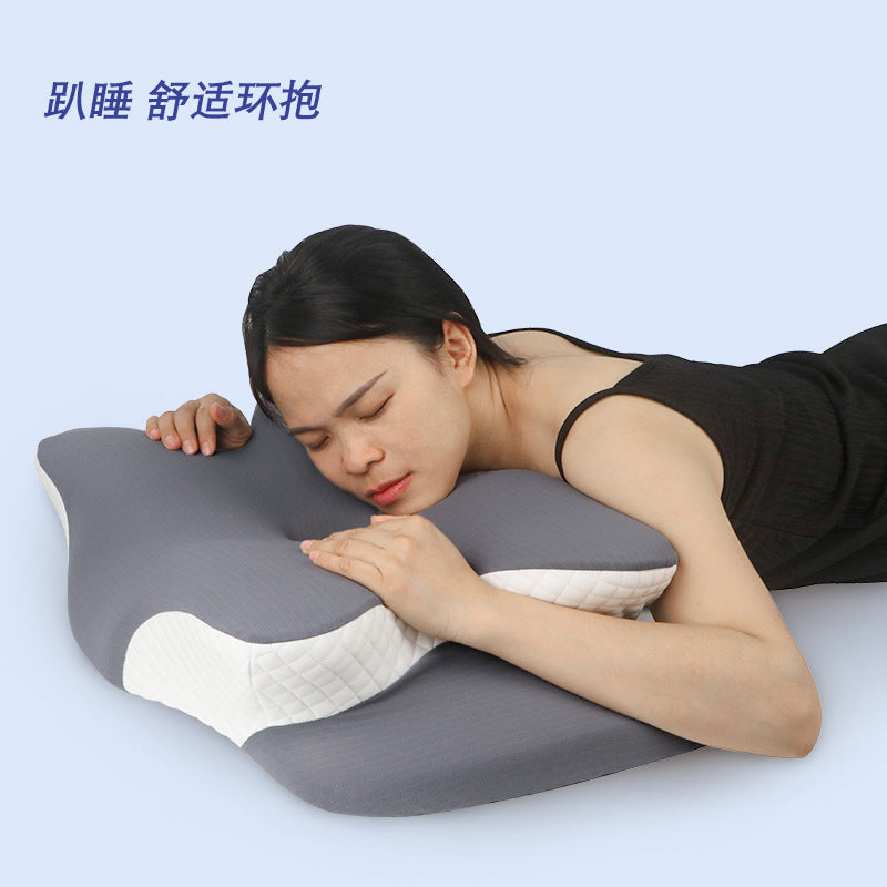 Amazon's Popular Memory Foam Pillow, Breathable Cervical Spine Special-Shaped Pillow, Zero-Pressure Slow Rebound Butterfly Memory Pillow - image 3