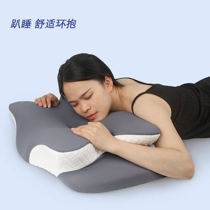 Amazon's Popular Memory Foam Pillow, Breathable Cervical Spine Special-Shaped Pillow, Zero-Pressure Slow Rebound Butterfly Memory Pillow - image 3