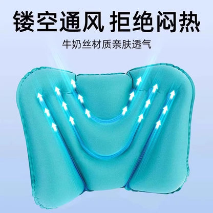 Inflatable Lumbar Cushion for Long-Distance Flights, Travel Lumbar Pillow, Lumbar Support Cushion, Lumbar Support for Sleeping, Universal High-Speed Rail Portab - image 4