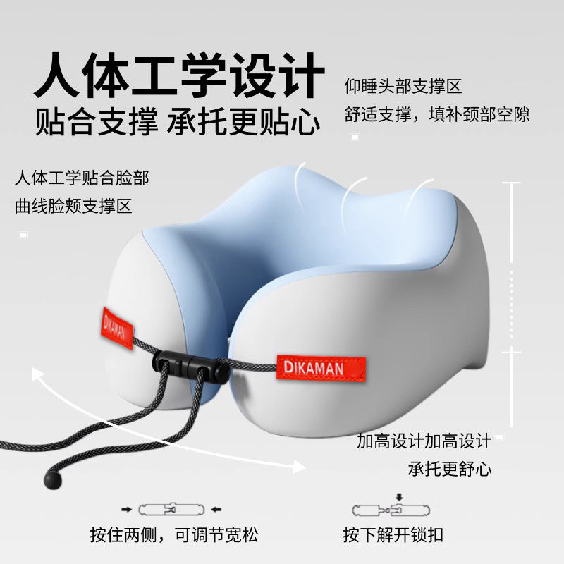 In-Stock Wholesale Universal Portable Neck Pillow, Airplane Sleeping Pillow, Memory Foam U-Shaped Pillow, Travel Cervical Neck Support Pillow - image 3