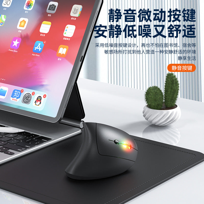 Ergonomic Silent Mouse, Comfortable for the Wrist, Not Tiring, Vertical Stand-Up Design, Wireless Bluetooth Dual-Mode, Wireless Triple-Mode - image 4
