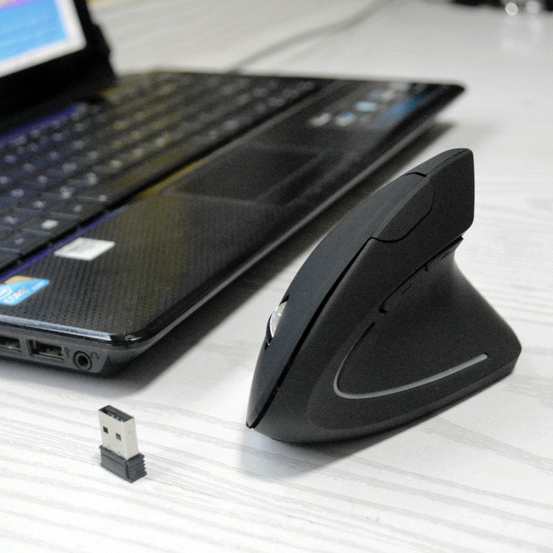 Wireless Optical Mouse Laptop Vertical Mouse Vertical Optical Mouse Ergonomic Design Mouse - image 3