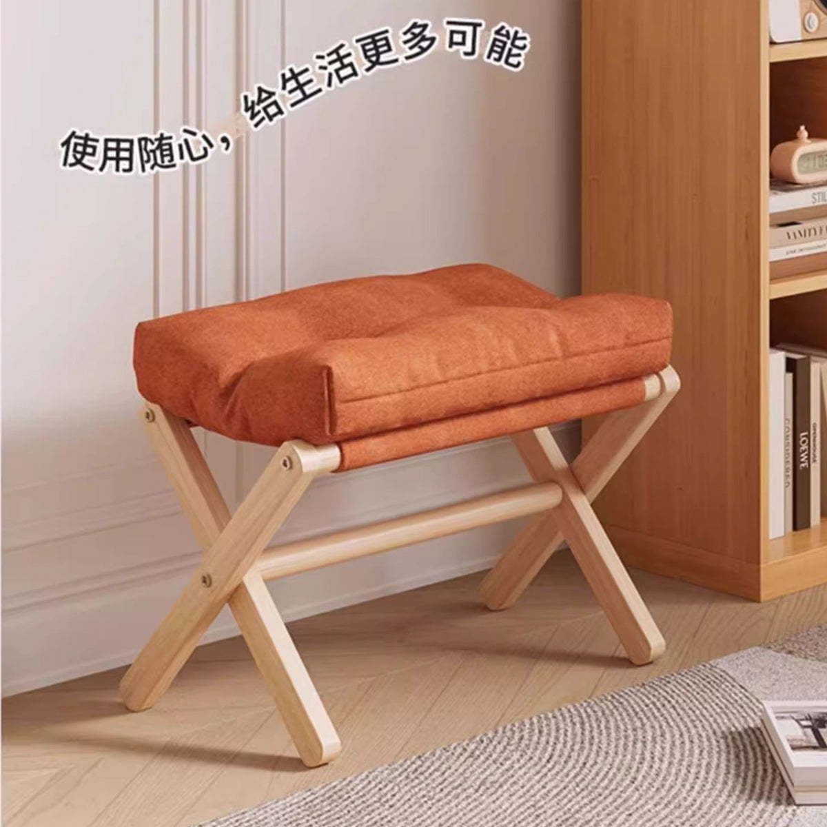 Office Lunch Break Footrest, Foldable Footstool, Nap Footrest, Sofa Side Table Stool - image 2