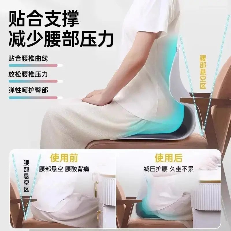 Ergonomic Lumbar Support Cushion Chair for Office Workstations, Long Sitting, Waist Support, Bed Nursing Backrest Cushion, Magic Cushion - image 4