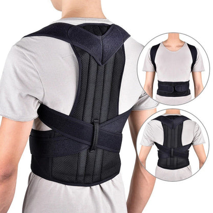 Adult Men's and Women's Anti-Hunchback Posture Corrector, Children's and Students' Sitting Posture Adjustment Belt, Body Posture Hunchback Correction Belt - image 1