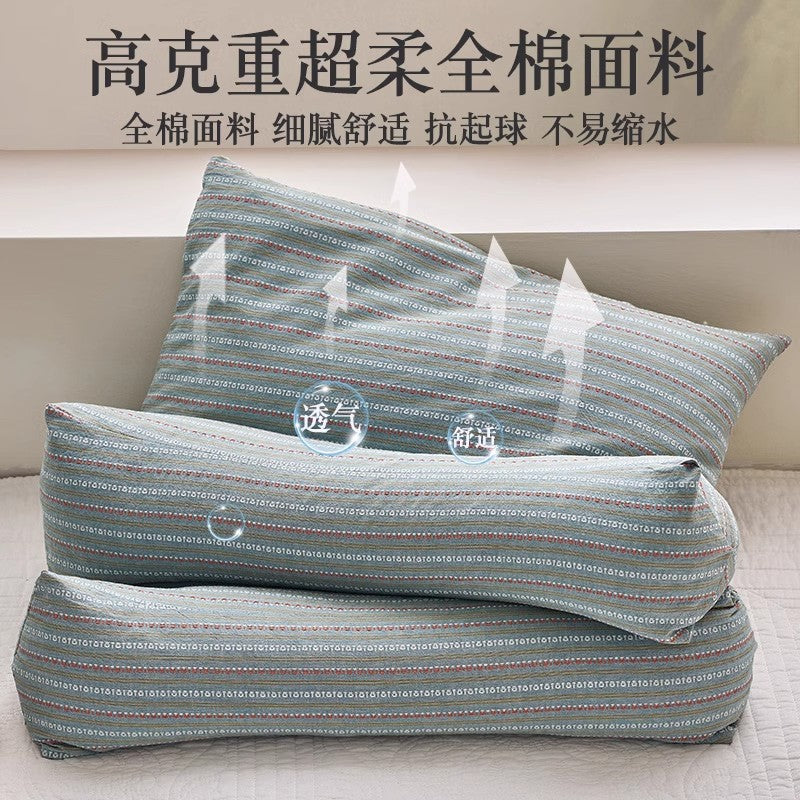 Buckwheat Shell Cervical Spine Pillow, Cervical Spine Protection, Sleep Aid, Triangular One-Piece Pillow Core, Cotton Neck Pillow for Adults to Sleep on - image 4