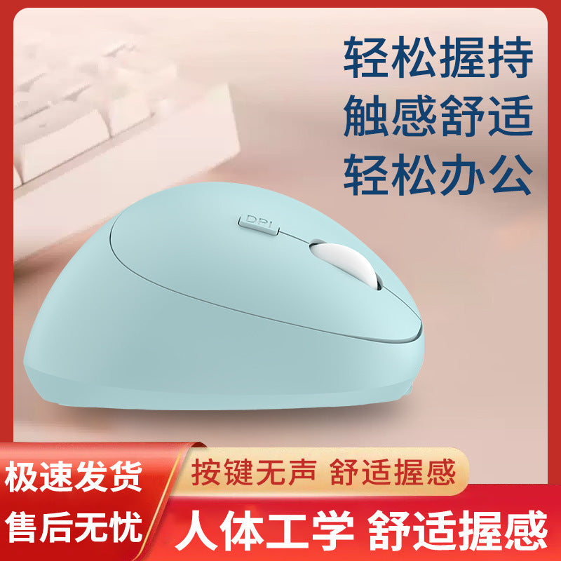 Vertical Wireless Optical Ergonomic Mouse Upright Wrist Support Desktop Laptop Mouse for Girls and Boys - image 2