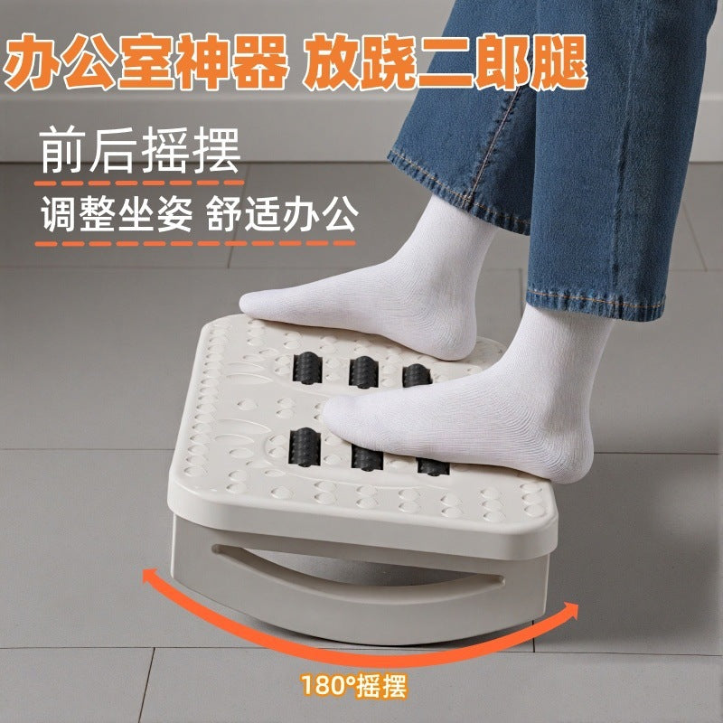 Footrest Office Footstool Anti-Cross-Legged Artifact Footstool Footrest Footrest Footrest Foot Support - image 2