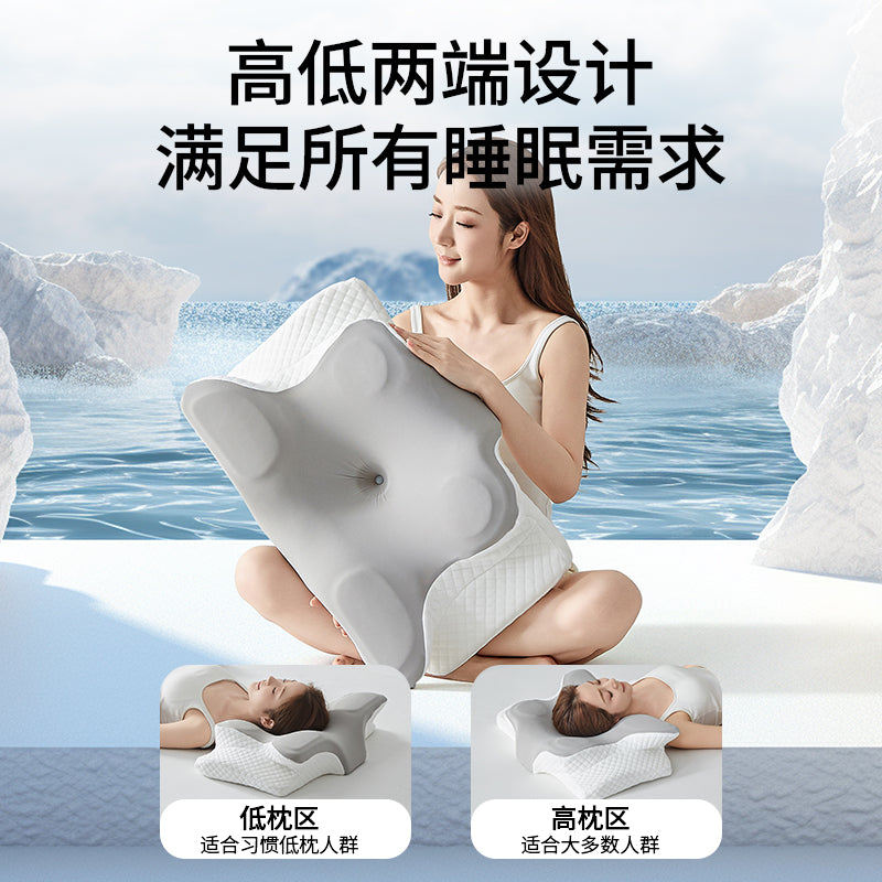 Pillow Cervical Spine Pillow Cervical Spine Support Sleep Slow Rebound Butterfly Deep Sleep Memory Foam Pillow Core Adult Pillow Cross-Border Wholesale - image 1