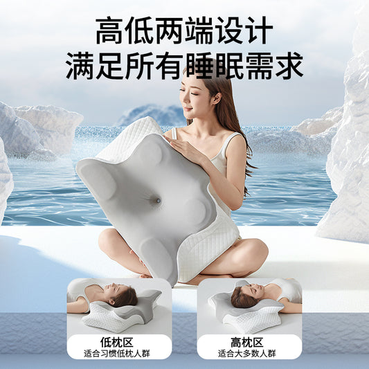 Pillow Cervical Spine Pillow Cervical Spine Support Sleep Slow Rebound Butterfly Deep Sleep Memory Foam Pillow Core Adult Pillow Cross-Border Wholesale - image 1