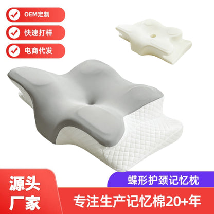 Pillow Cervical Spine Pillow Cervical Spine Support Sleep Slow Rebound Butterfly Deep Sleep Memory Foam Pillow Core Adult Pillow Cross-Border Wholesale - image 2