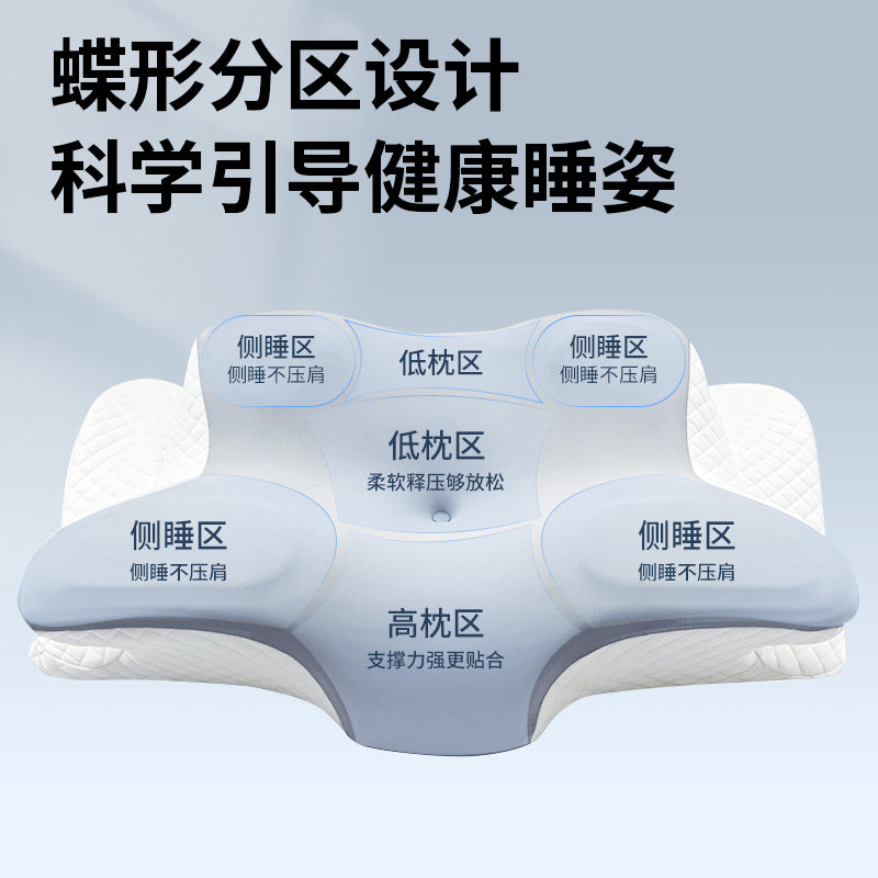 Pillow Cervical Spine Pillow Cervical Spine Support Sleep Slow Rebound Butterfly Deep Sleep Memory Foam Pillow Core Adult Pillow Cross-Border Wholesale - image 3