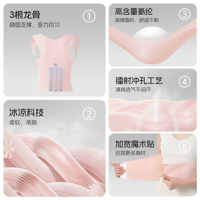 Big Brand Carefully Selected Hunchback Correction Artifact Invisible Sitting Posture Correction Belt with Open Shoulder Straps for Adult Women to Correct Back - image 3