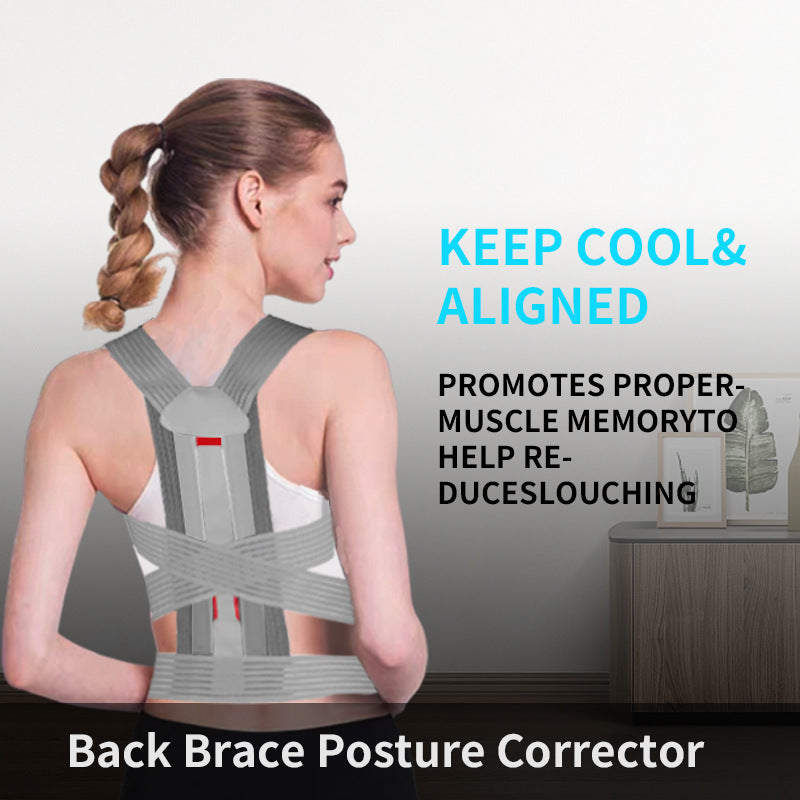 Cross-Border Hot-Selling Posture Correction Belt for Students Sitting Posture Belt for Men and Women Invisible Back Fixed Belt Shoulder and Back Support Belt - image 2
