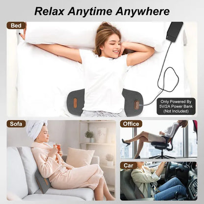 2 In 1 Electric Lumbar Massager Support Pillow Memory Foam Lower Back…