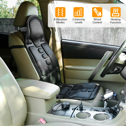 Back Massager Cushion Electric Massage Car Seat Cushion Chair Pad W Heating…